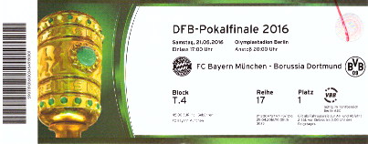Karte DFB Pokalendspiel 2016
