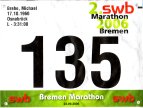 Startnummer 2. swb Marathon 2006