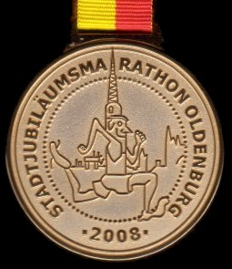Finisher Medaille Oldenburg Marathon 2008