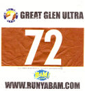 Startnummer Great Glen Ultra 2016