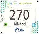 Startnummer 14. Dämmer Marathon Mannheim 2017