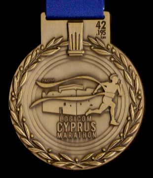 21. Logicom Cyprus Marathon Pafos - Finisher Medaille