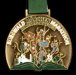 1. Burgwald Märchen-Marathon Rauschenberg - Finisher Medaille